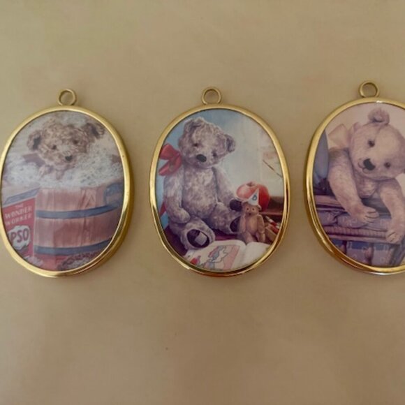 Leigh Bevis West World of Bears Collection Teddy Bear Oval Portrait 3 - Picture 2 of 4